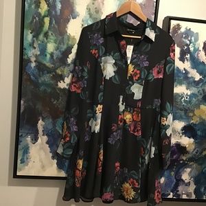 Printed Fit Flare Dress